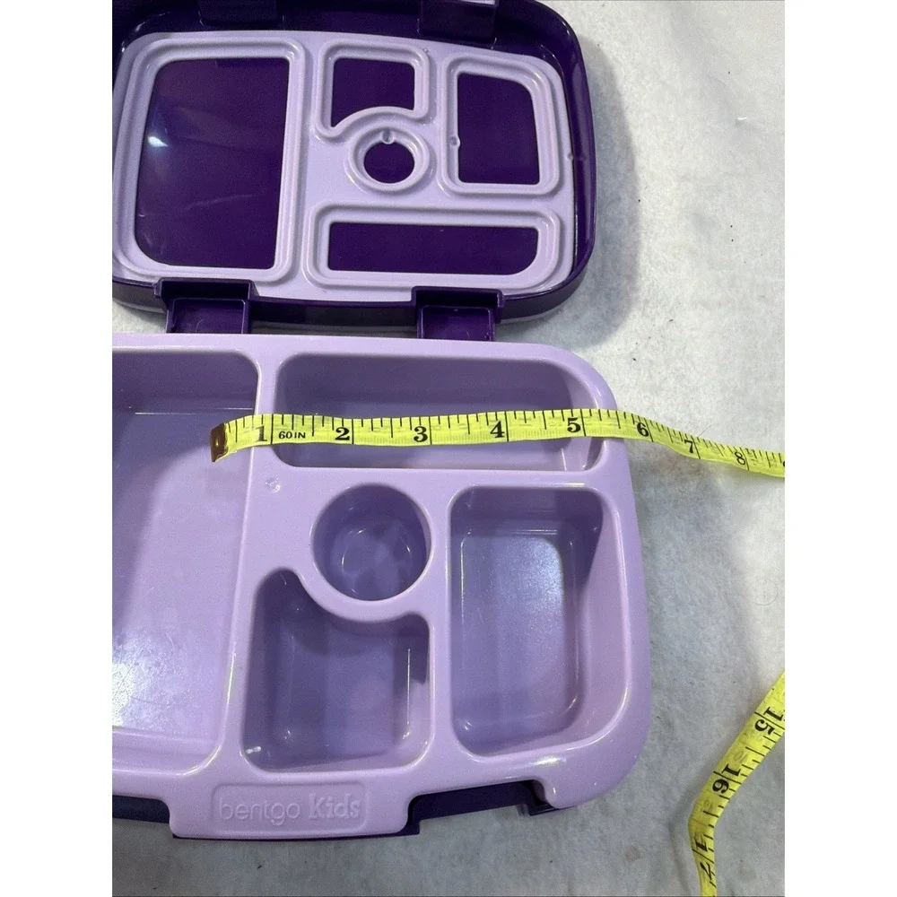 Bentgo Kids Lunch Box Purple Unicorn 5 Compartment Leak Proof Durable